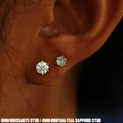 Montana Teal Sapphire Earring