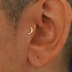 Moon Flatback Piercing