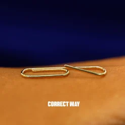 Not A Paper Clip Earring