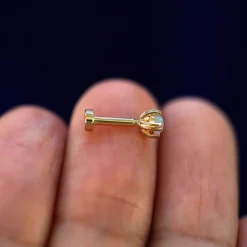Opal Flatback Piercing