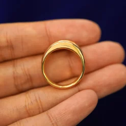 Oval Lab Diamond Tension Ring