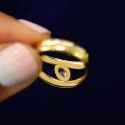 Oval Lab Diamond Tension Ring
