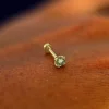Peridot Flatback Piercing