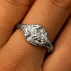 Pine and Bird Ring