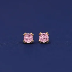 Pink Sapphire Earring
