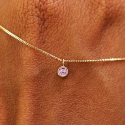 Pink Sapphire Necklace