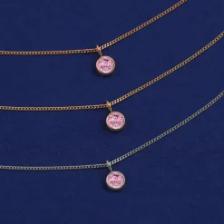 Pink Sapphire Necklace