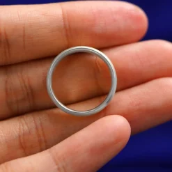 Platinum Curvy Matte Band