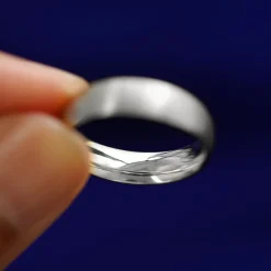 Platinum Curvy Matte Band
