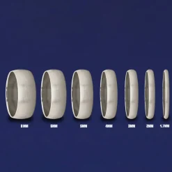 Platinum Curvy Matte Band