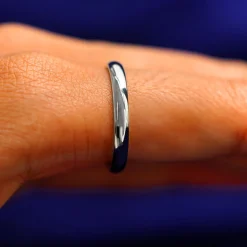 Platinum Curvy Mirror Band