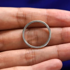 Platinum Curvy Mirror Band