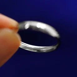 Platinum Curvy Mirror Band