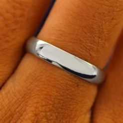 Platinum Curvy Mirror Band