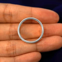Platinum Curvy Stardust Band