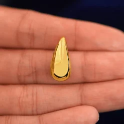 Puffy Teardrop Earring