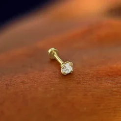 Rose Cut Diamond Flatback Piercing