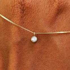 Rose Cut Diamond Necklace