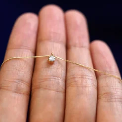 Rose Cut Diamond Necklace