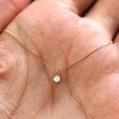 Rose Cut Diamond Necklace