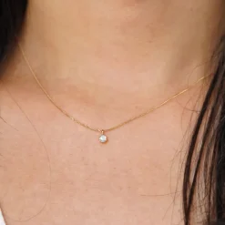 Rose Cut Diamond Necklace