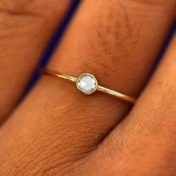 Rose Cut Diamond Ring