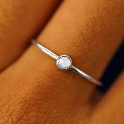 Rose Cut Diamond Ring