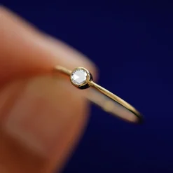 Rose Cut Diamond Ring