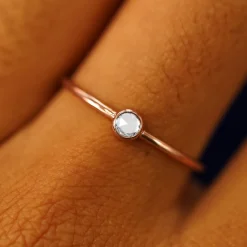 Rose Cut Diamond Ring