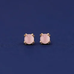 Rose Quartz Earring