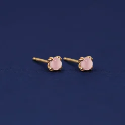 Rose Quartz Earring