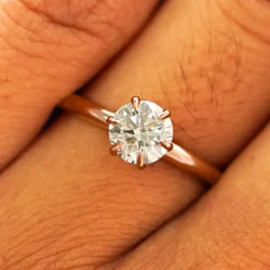 Round Lab Diamond Ring