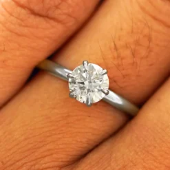 Round Lab Diamond Ring