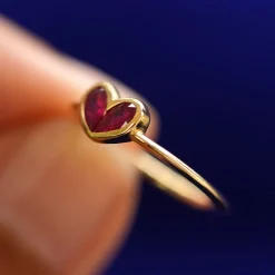 Ruby Heart Ring