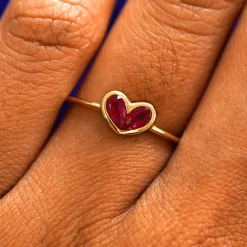 Ruby Heart Ring