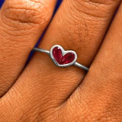 Ruby Heart Ring