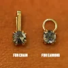 Salt and Pepper Diamond Charm