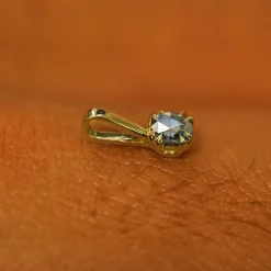 Salt and Pepper Diamond Charm