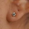 Salt and Pepper Diamond Earring