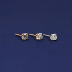 Salt and Pepper Diamond Earring