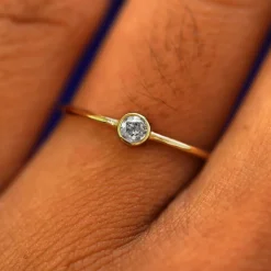 Salt and Pepper Diamond Ring
