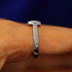 Salt and Pepper Diamond Spinner Ring