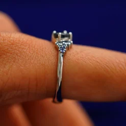 Sapphire Cluster Ring