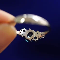 Sapphire Cluster Ring