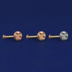 Screw Flatback Piercing