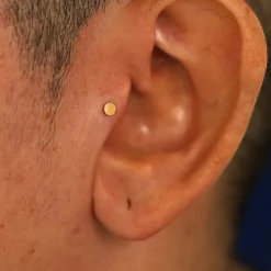 Small Circle Flatback Piercing