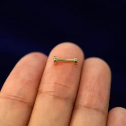 Small Circle Flatback Piercing