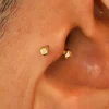 Small Curved Barbell Piercing