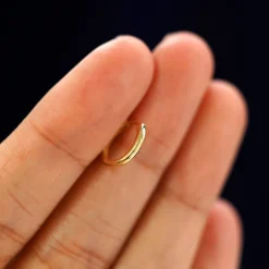 Small Curvy Huggie Hoops