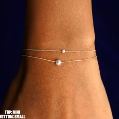 Small Pearl Slide Bracelet